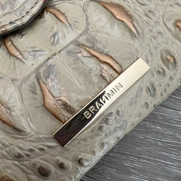 Brahmin Envelope Stardust Clutch Sterling Miravet Genuine Leather - Picture 3 of 5